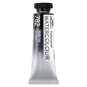 PHOENIX Professional Watercolor Paint Single Tubes 14ml -Middle Gray
