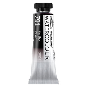 PHOENIX Professional Watercolor Paint Single Tubes 14ml -Mars Black