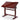 PHOENIX Dark Walnut Adjustable Wooden Drafting Table with Built-In Inch Ruler