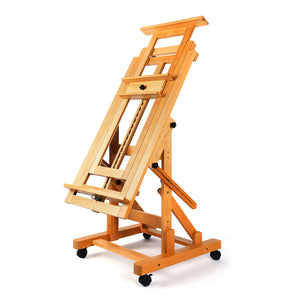 PHOENIX Beechwood H-Frame Studio Easel - Light Walnut