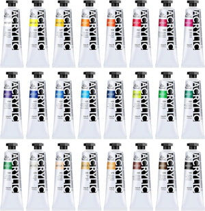 PHOENIX Artist Heavy Body Acrylic Paint Set – 24 colors × 60ml