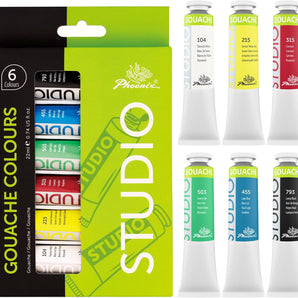 PHOENIX Studio Gouache Paint Tubes Set