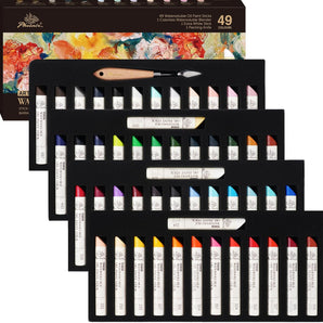 PHOENIX Water-Soluble Oil Paint Sticks - 49-Piece Set, 37ml