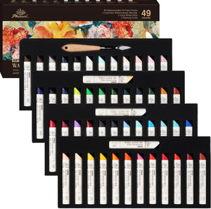 PHOENIX Water-Soluble Oil Paint Sticks - 49-Piece Set, 37ml