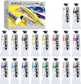 PHOENIX Artist Heavy Body Acrylic Paint Set | Slow-Drying Professional Formula
