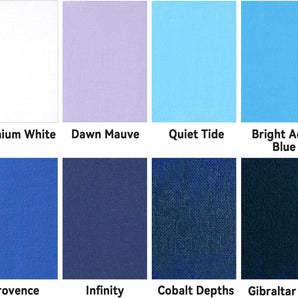 AUREUO Marine Acrylic Paint Set- 8*21ml Ocean Blue Colors