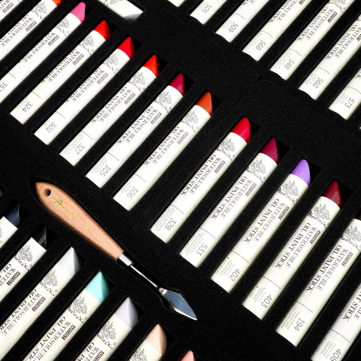 PHOENIX Artist Oil Paint Stick Sets - Large Soft Water-soluble Oil Pastels