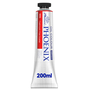 PHOENIX Artist Level Oil Paint Single Tube- Cadmium-Free Scarlet