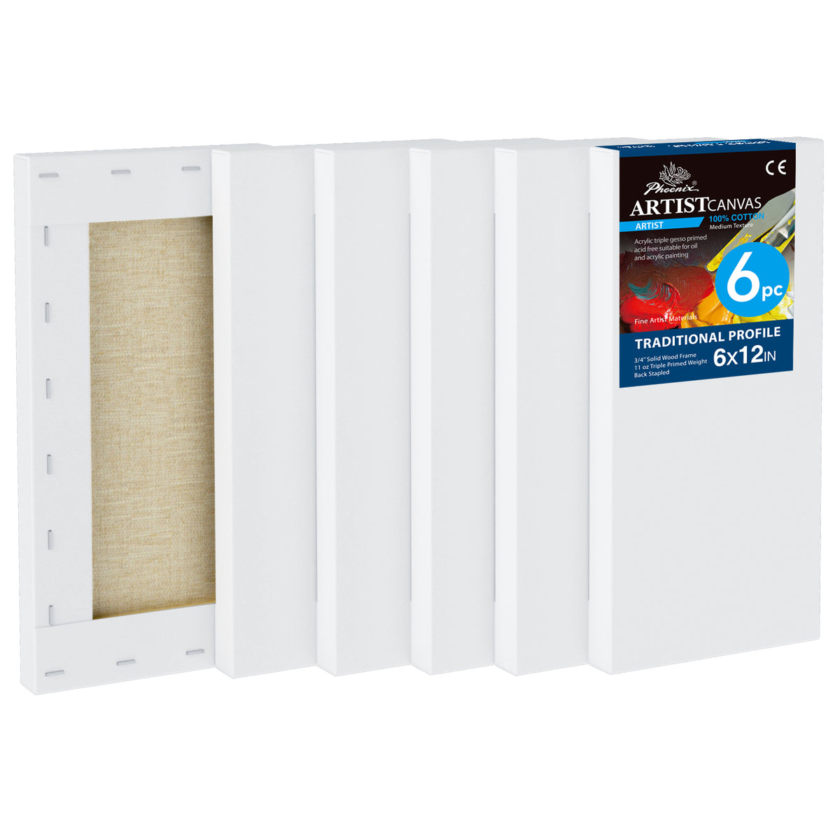PHOENIX 6x12 Inch Artist Canvas