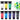 AUREUO Fabric Acrylic Paint Set, 8 Colors ×21ml Permanent Textile Paint, Non-Toxic Washable Art Paint for Clothes, Canvas, Tote Bags, Shoes, Jeans DIY Craft Painting