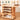 PHOENIX Natural Wood 5-Tier Rolling Art Storage Cart for Supplies