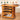 PHOENIX Light Walnut 5-Tier Rolling Art Supply Storage Cart