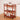 PHOENIX Professional 3-Tier Rolling Art Storage Cart - Red Walnut
