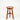 Phoenix Wooden Drafting Stool with Adjustable Height, light Walnut