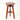 Phoenix Wooden Drafting Stool with Adjustable Height, Dark Walnut