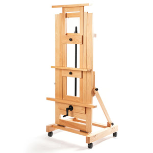 Phoenix Crank Handle Heavy-Duty Professional Studio Easel 3-Canvas