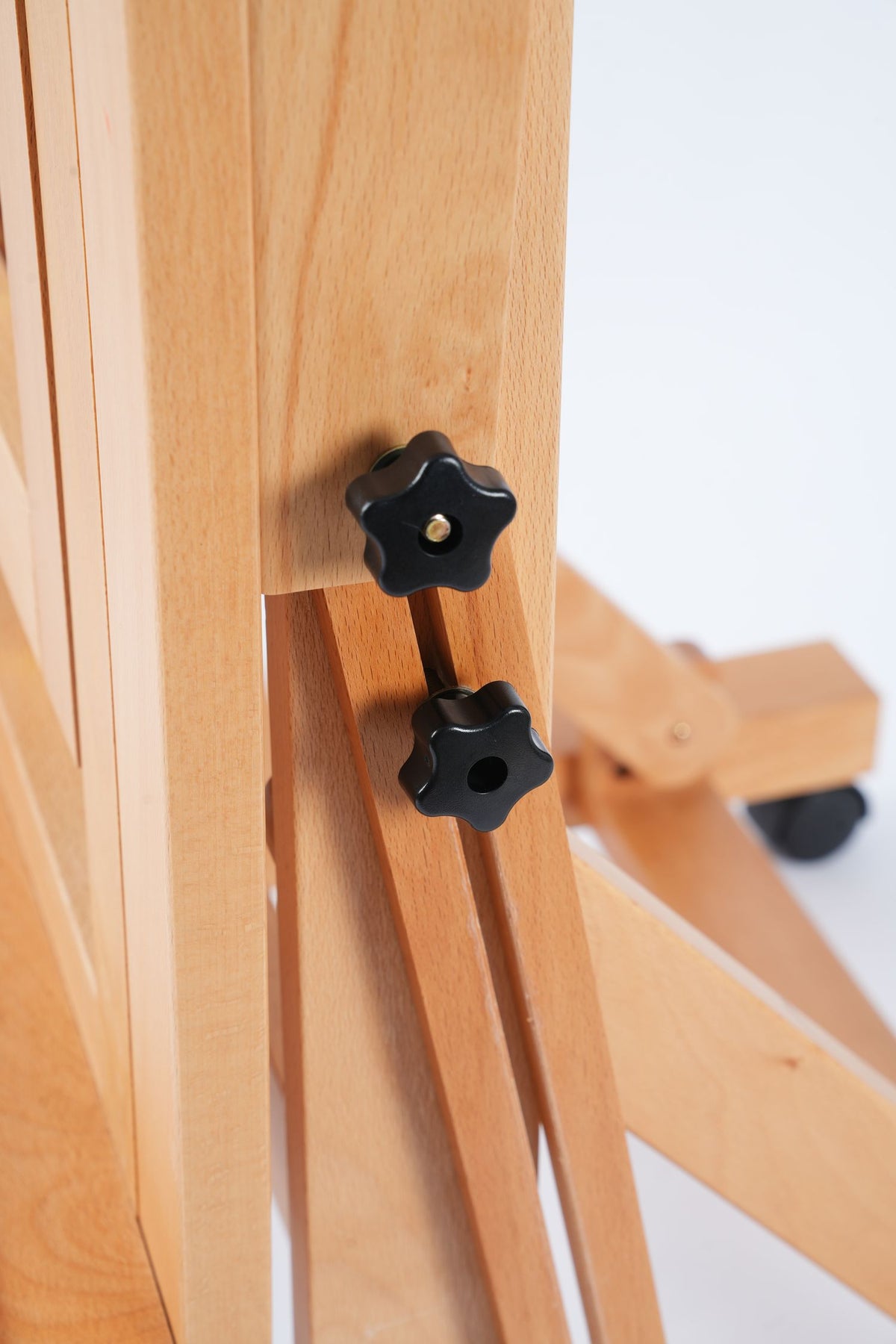 PHOENIX Solid Beech Wood Rolling H-Frame Studio Easel with Tray
