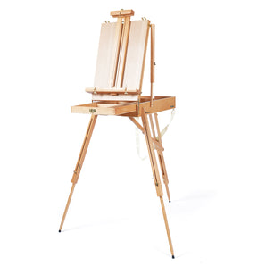 PHOENIX Foldable Solid Beech Wood French Box Easel