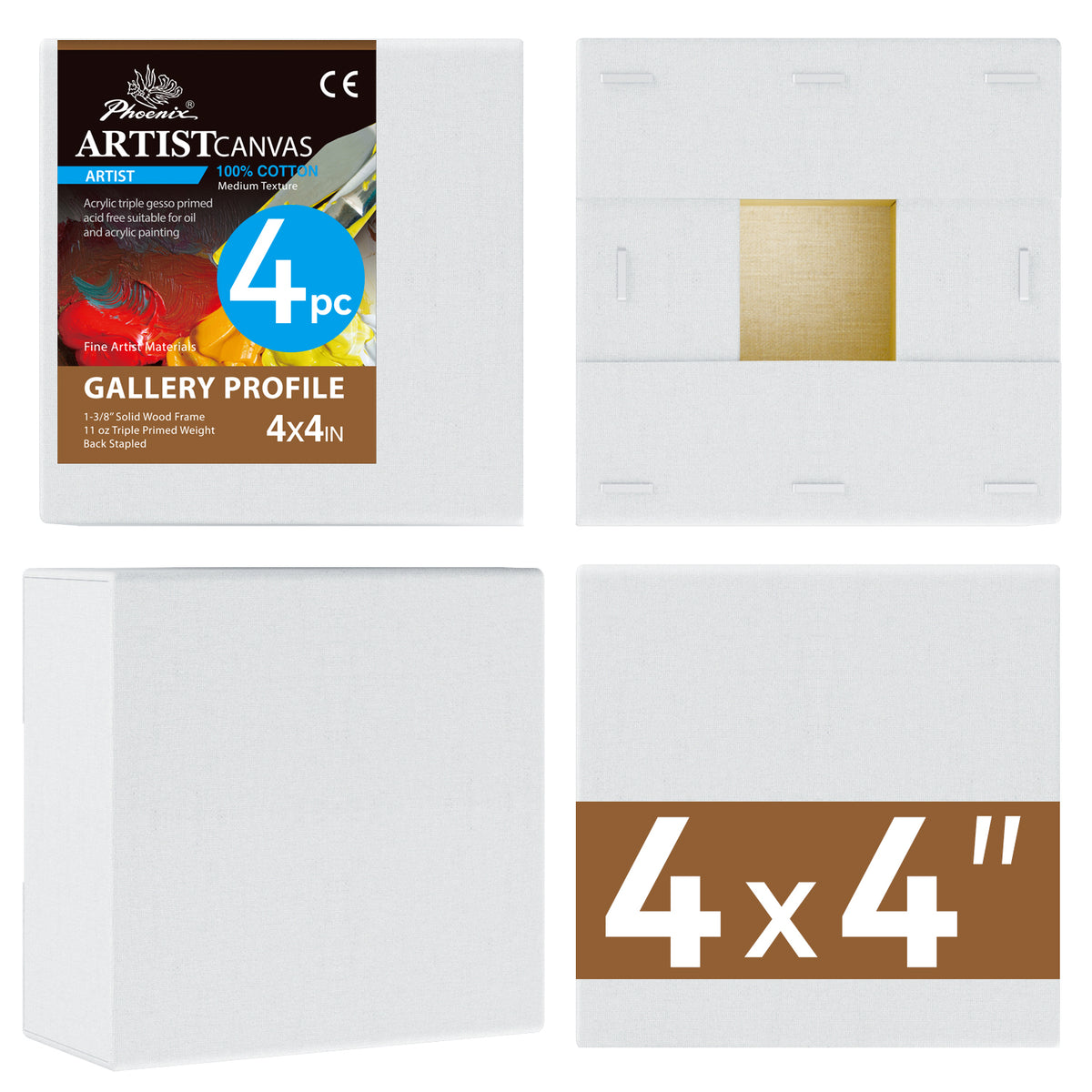 PHOENIX 4x4 Inch Gallery Canvas
