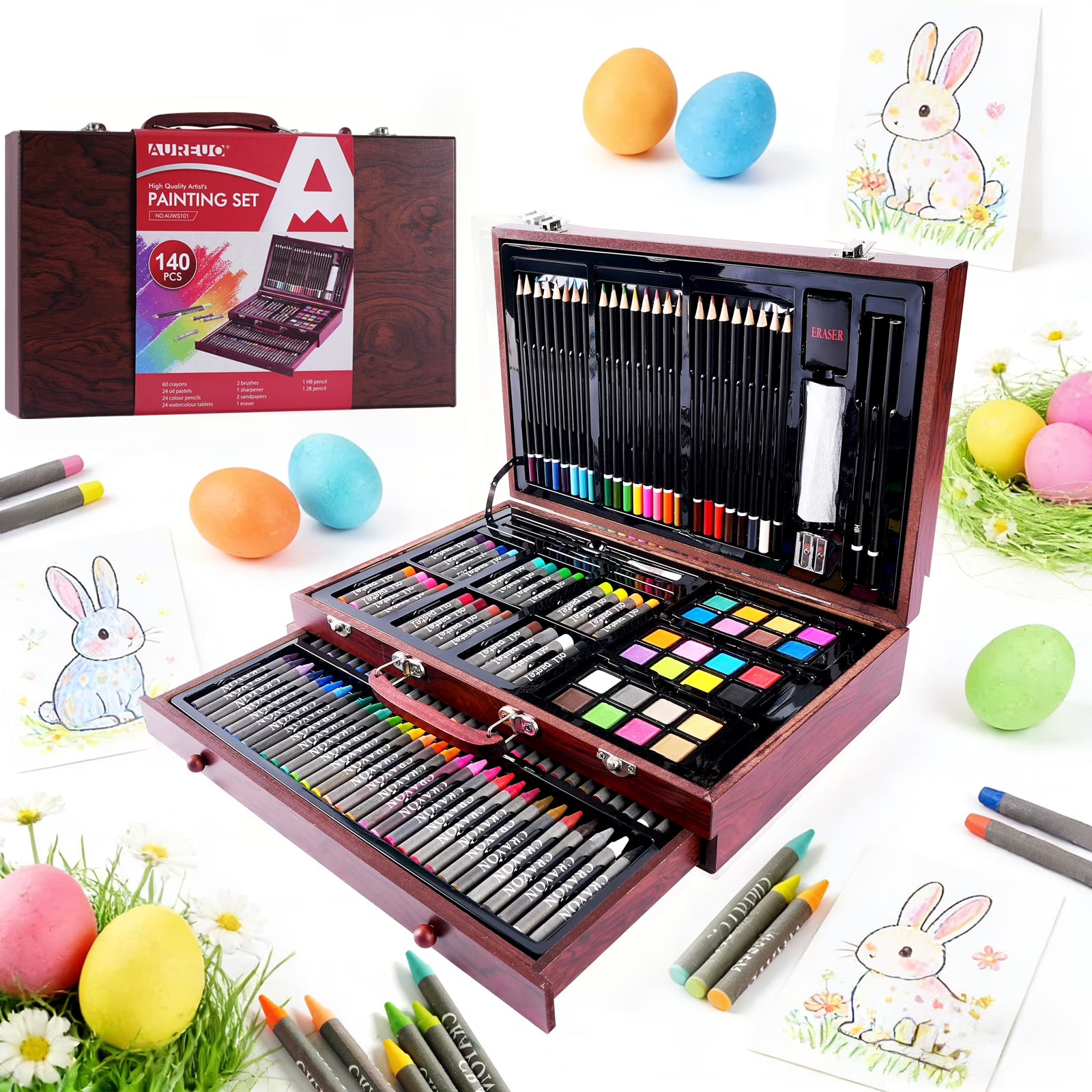 ARSOA トラベルキット14個セット PHOENIX-144PCS-Mega-Wood-Box-