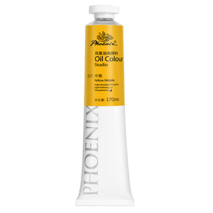 PHOENIX Studio Oil Paint Single Large Tube-Yellow Middle