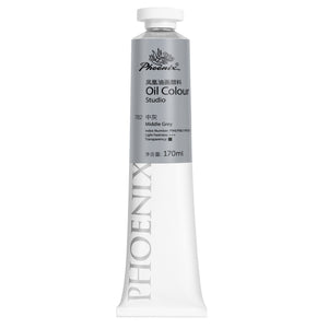 PHOENIX Studio Oil Paint Single Large Tube-Middle Grey