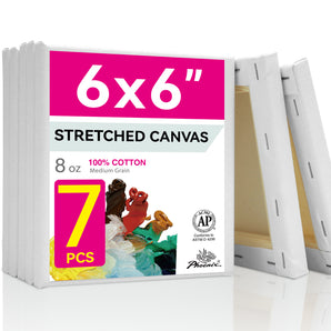 PHOENIX Studio Cotton Stretched Canvas 6X6IN