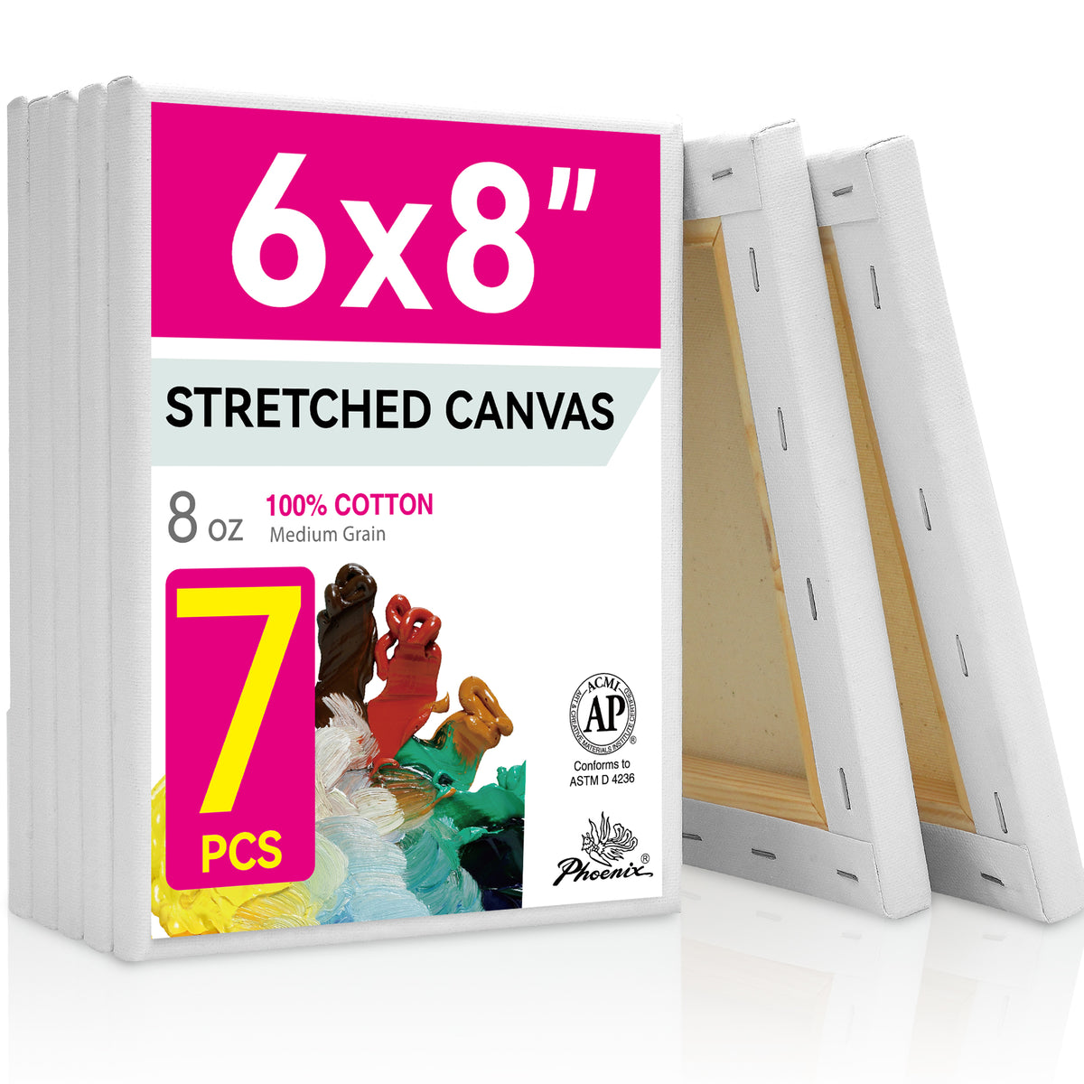 PHOENIX Studio Cotton Stretched Canvas 6X8IN