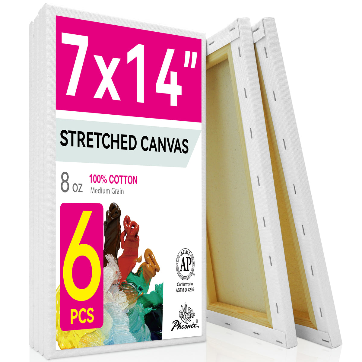 PHOENIX Studio Cotton Stretched Canvas 7X14IN