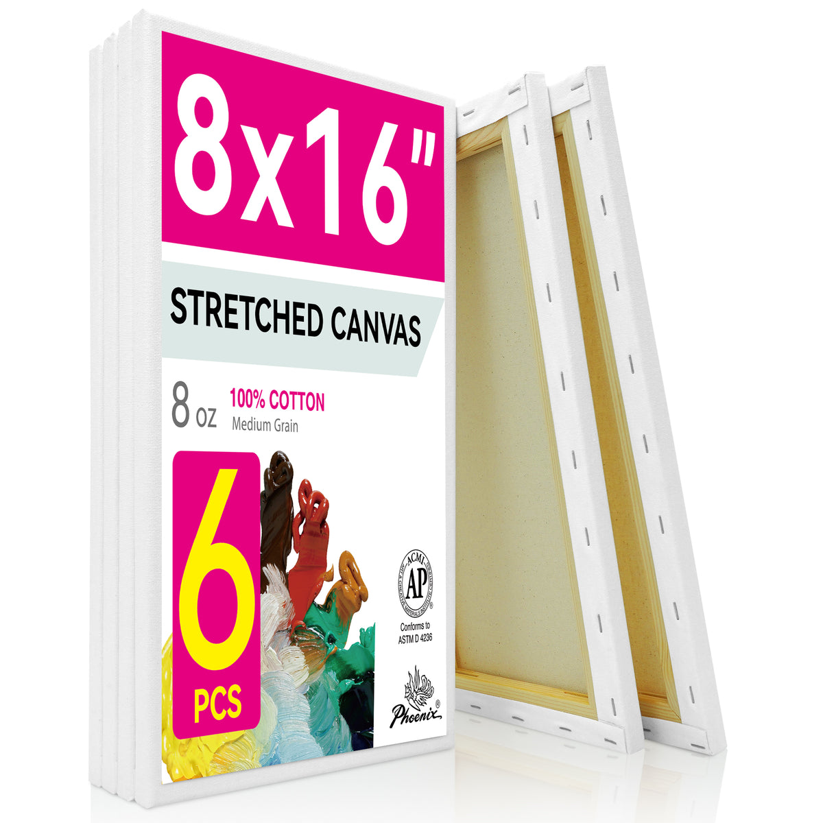 PHOENIX Studio Cotton Stretched Canvas 8X16IN