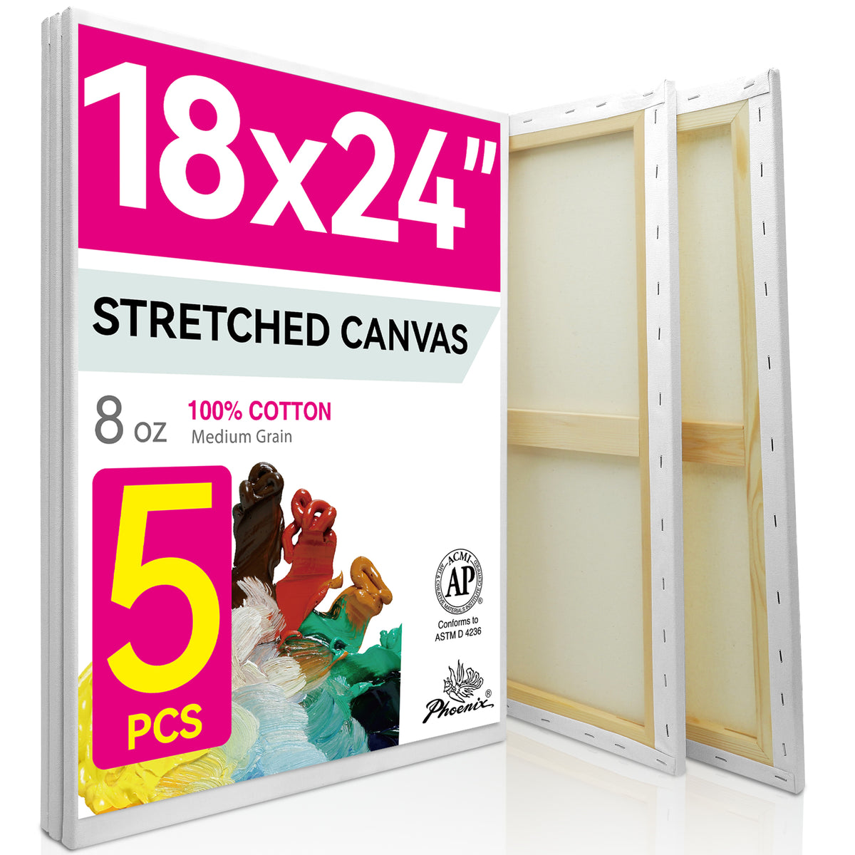PHOENIX Studio Cotton Stretched Canvas 18X24IN