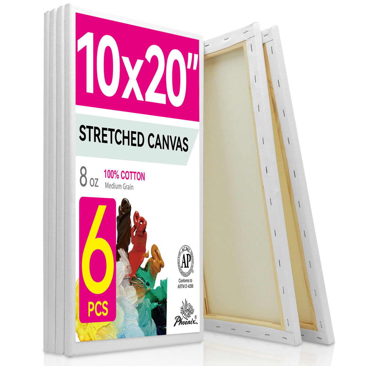 PHOENIX Studio Cotton Stretched Canvas 10X20IN