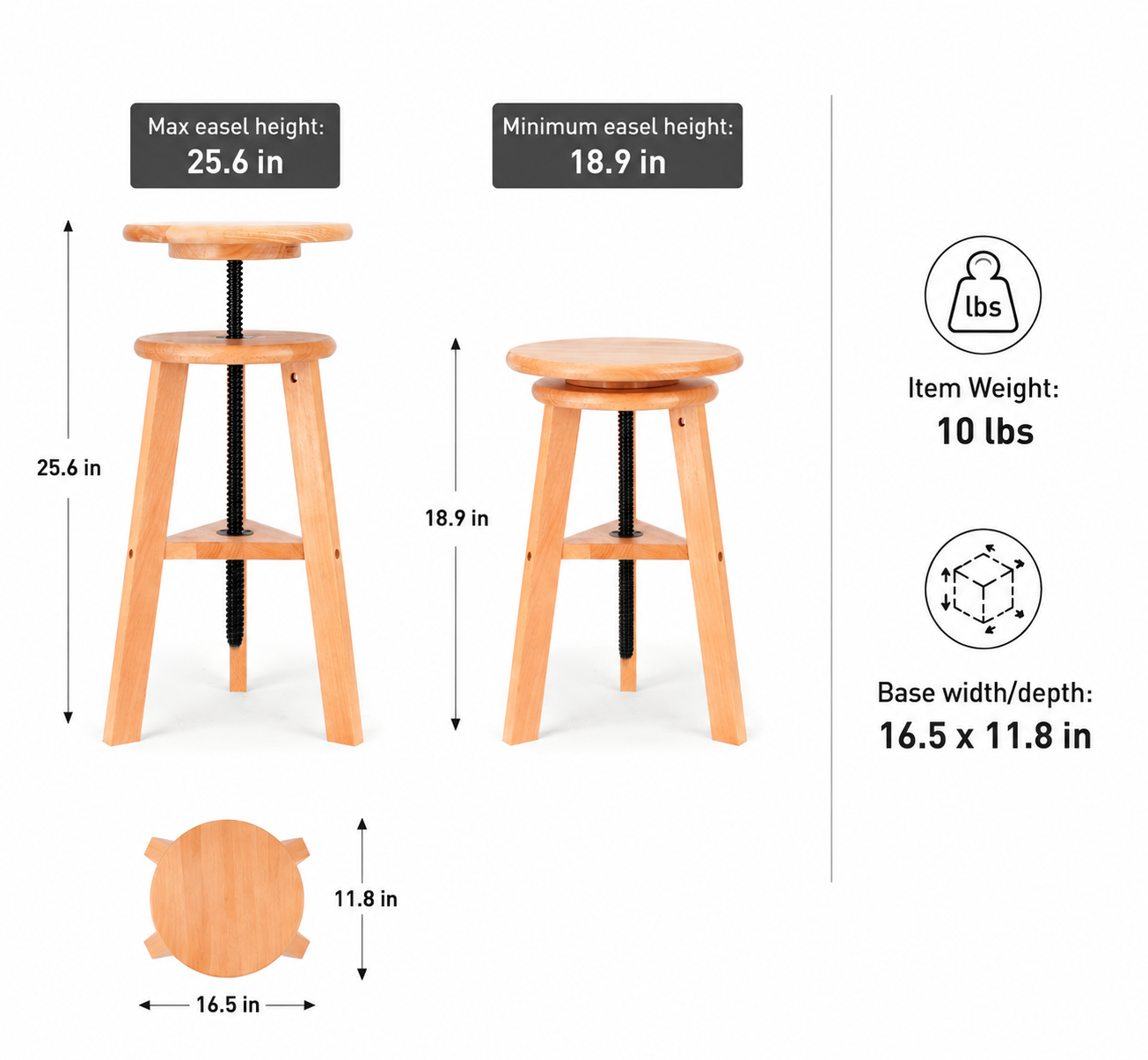 Adjustable Drafting Stool