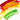Multicoloured expressive brushwork detail with red, yellow, green and white