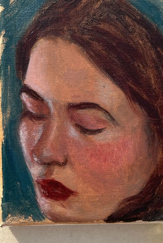 Portrait in warm colour — Rimsha