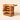 PHOENIX Light Walnut 5-Tier Rolling Art Supply Storage Cart