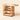 PHOENIX Natural Wood 5-Tier Rolling Art Storage Cart for Supplies