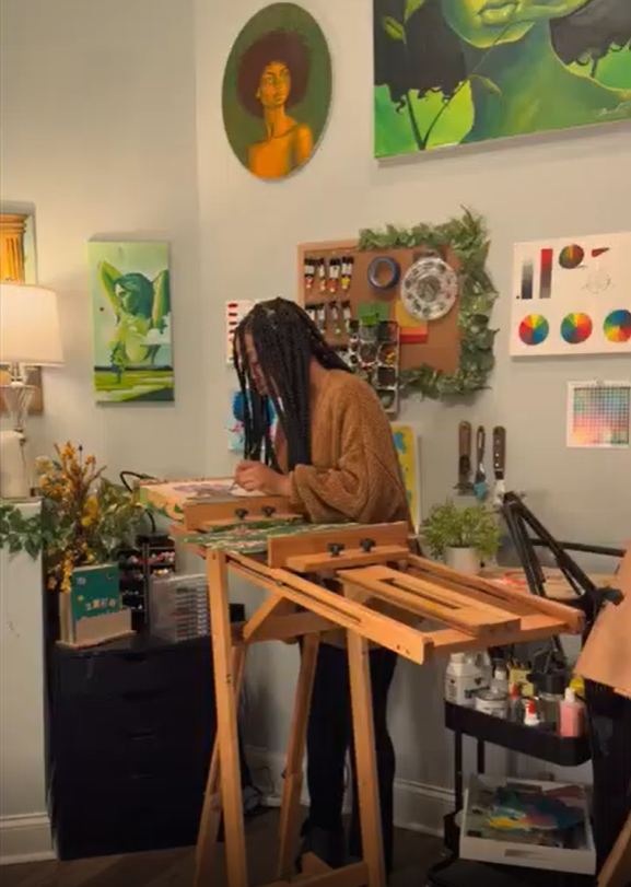PHOENIX Adjustable Solid Beechwood H-Frame Studio Easel