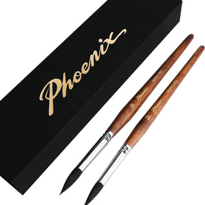 PHOENIX Squirrel Hair Watercolor Paint Brush Set