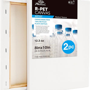 PHOENIX 16x20 Inch 2 Pack R-PET Stretched Canvas