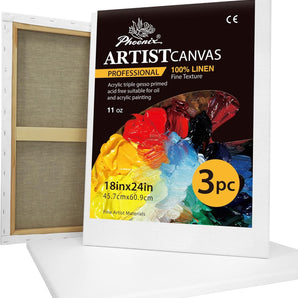 PHOENIX Large Belgian Linen Canvas for Oil Painting