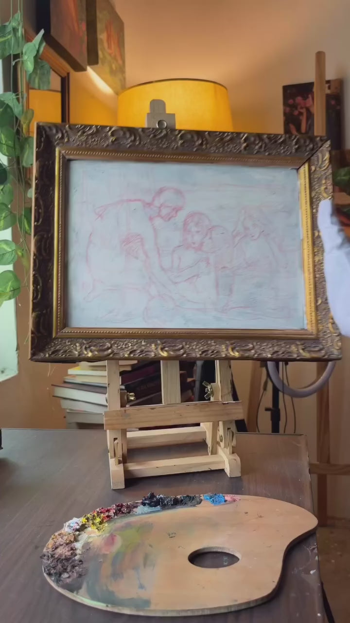 thepalettebyrimsha — framed water-lily figure study
