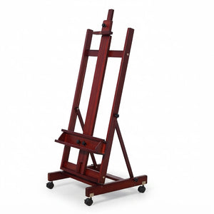 PHOENIX Heavy-Duty H-Frame Artist Easel – Dark Walnut